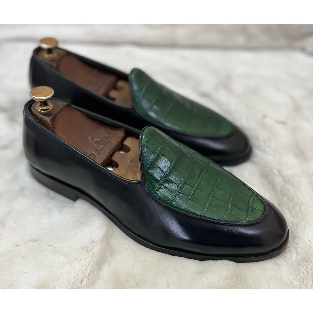 Belgian Loafers Green Clarks Loafers