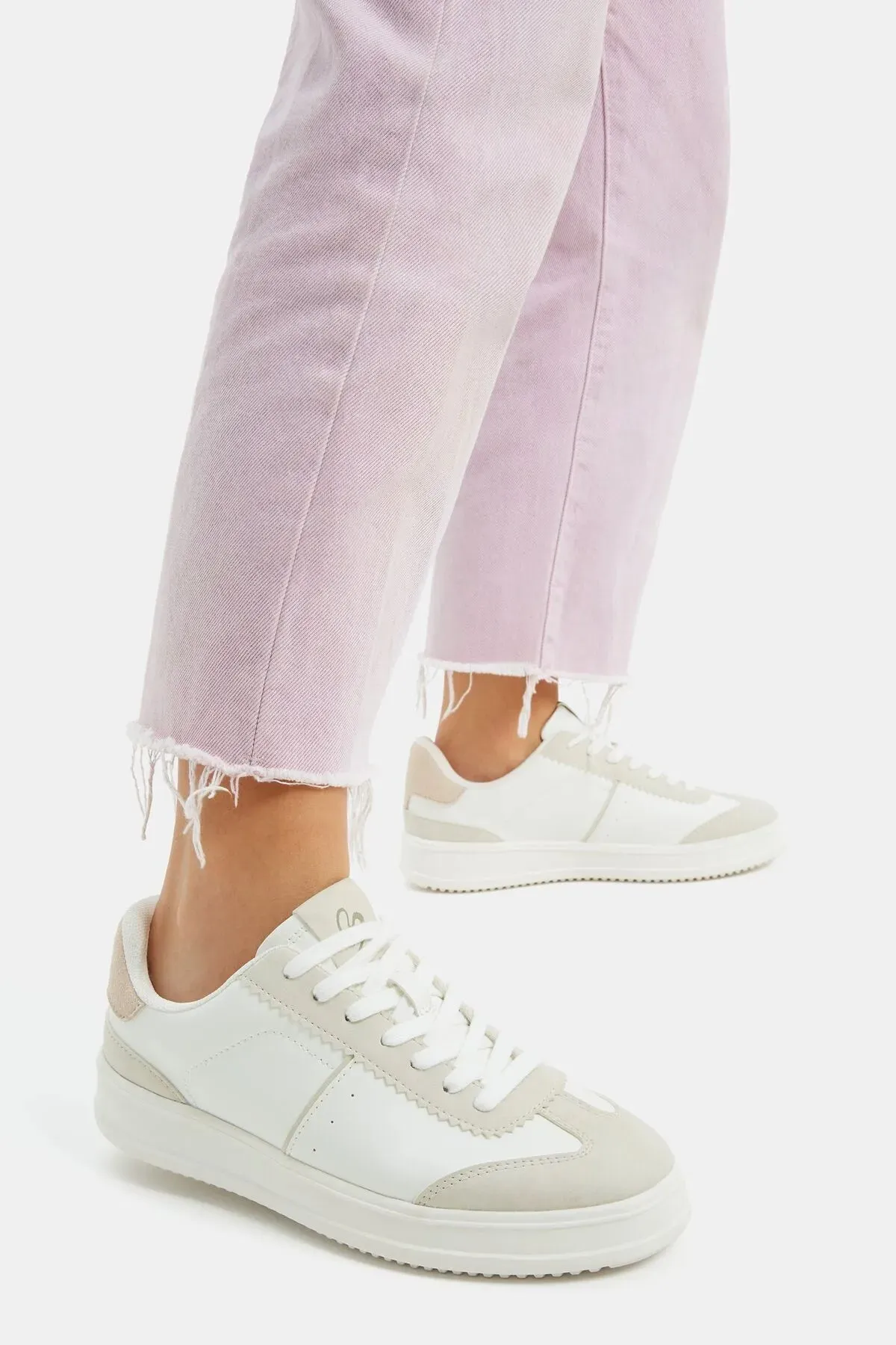 Best Walking Sneakers For High Arches Bershka Women's Retro Contrast Sneakers