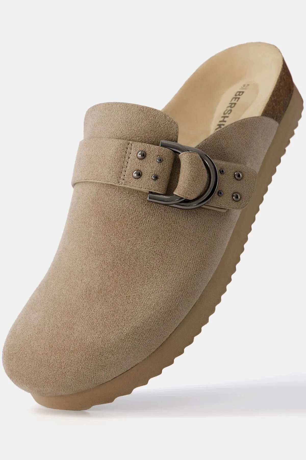 Zero Slippers Bershka Women's Staple detailed buckle Slippers