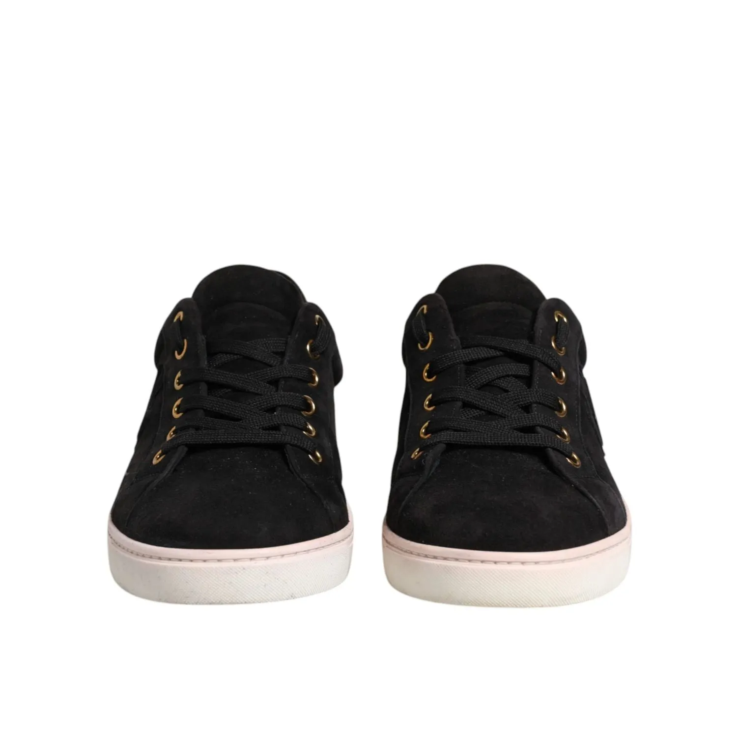 Lopro Casual Ladies Golf Shoes Dolce & Gabbana Black Logo Suede Leather Men Sneakers Shoes