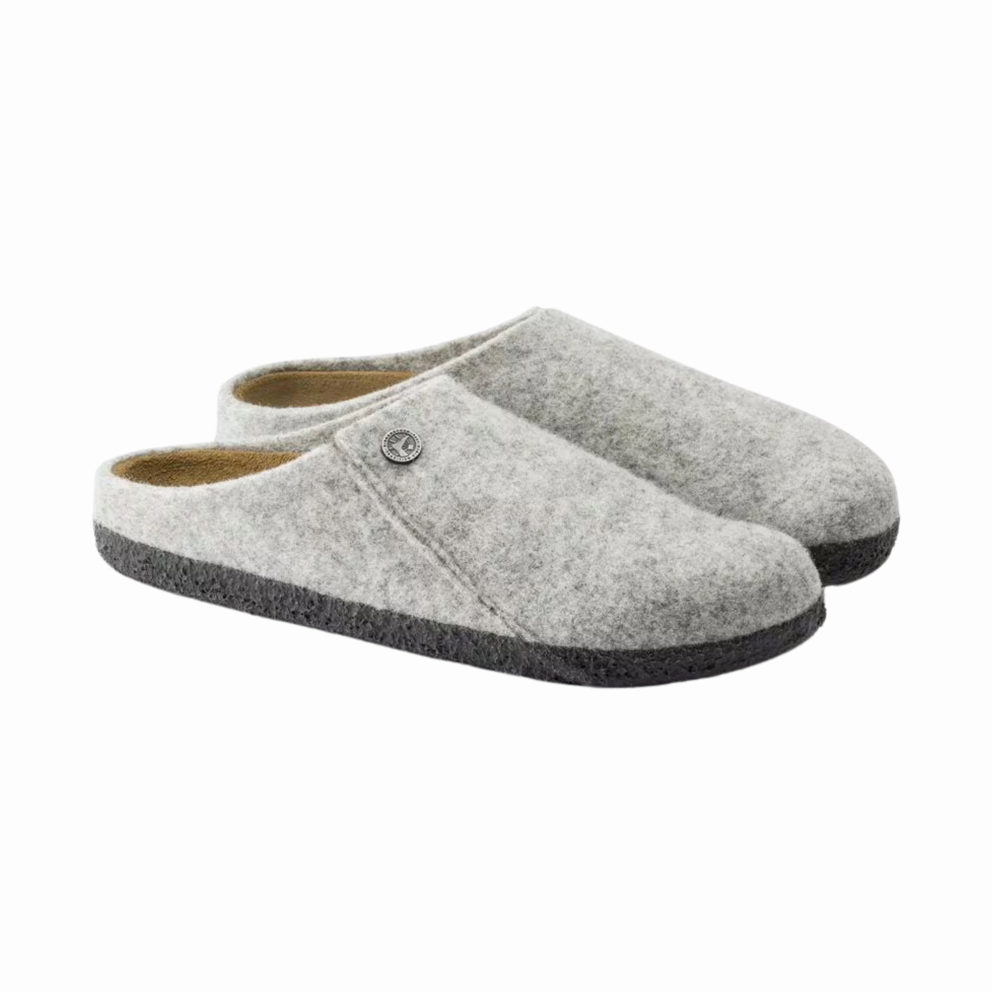 Birkenstock Zermatt Wool Sandals/Slippers - Light Grey Slides Dsw