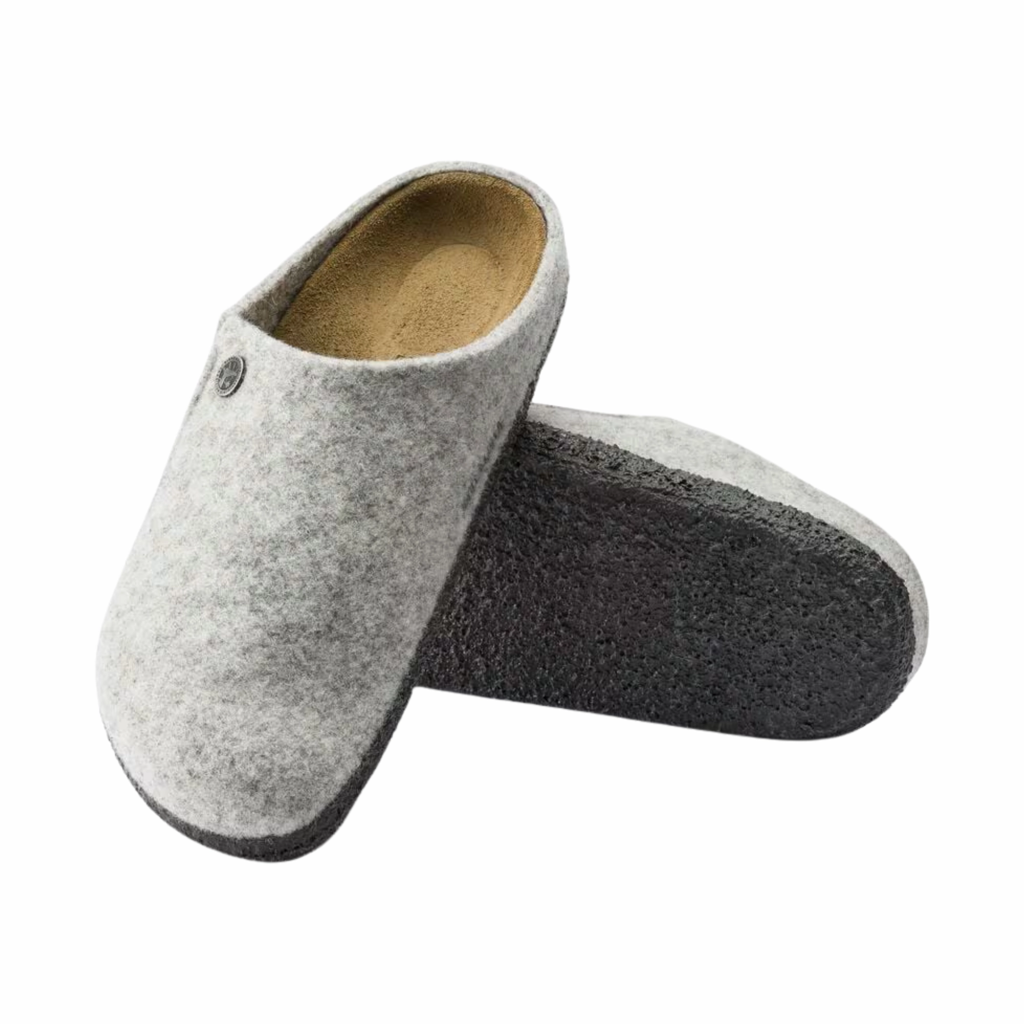 Birkenstock Zermatt Wool Sandals/Slippers - Light Grey Mules Slides Sandals