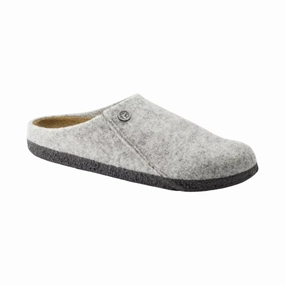 Slippers On Sale Birkenstock Zermatt Wool Sandals/Slippers - Light Grey