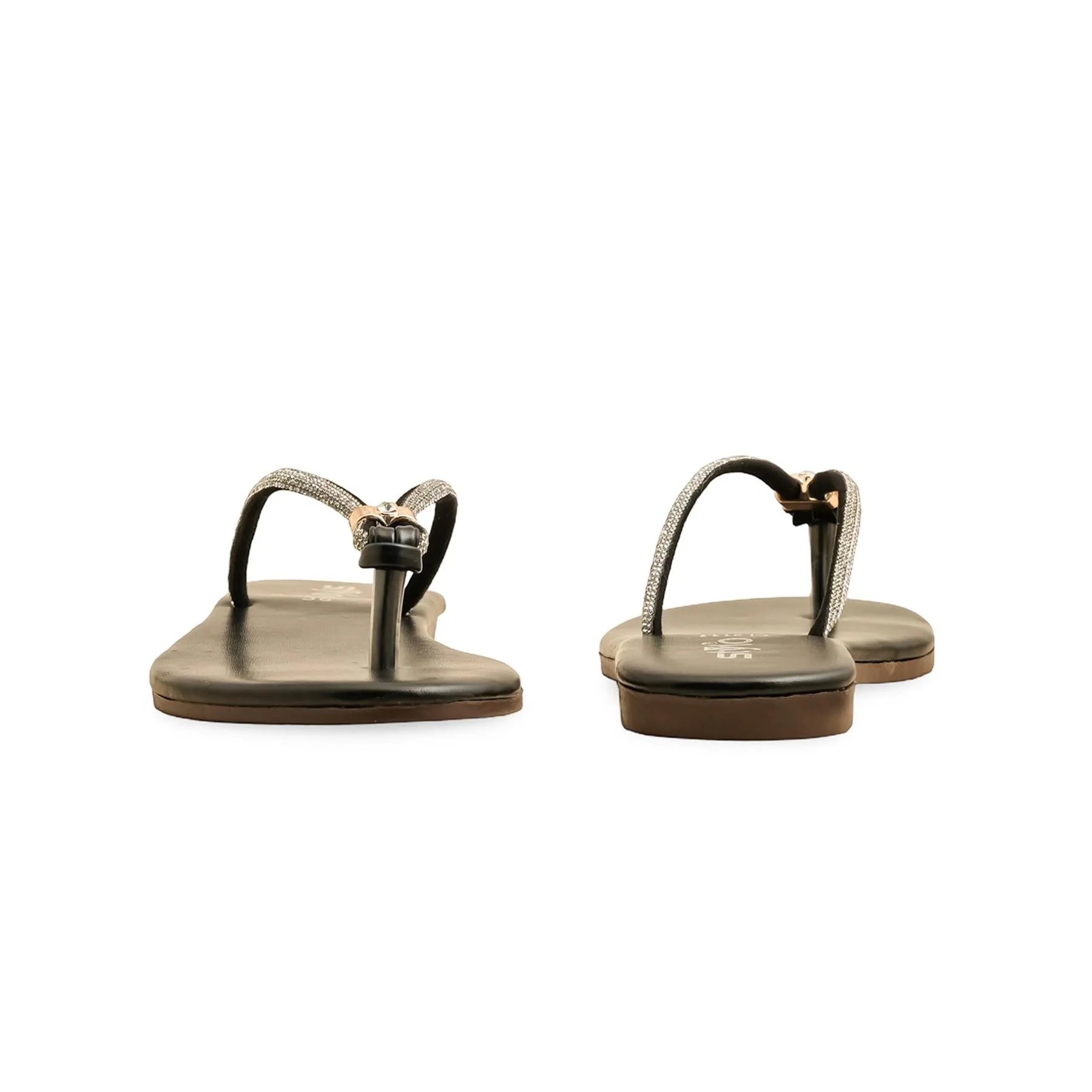 Black Casual Chappal CL2111 Suede Leather Casual Shoes