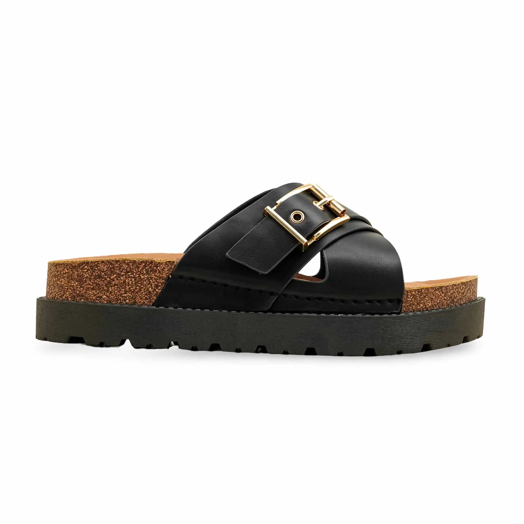 Black Formal Slipper For Women PU0391 Ivory Slippers Wedding