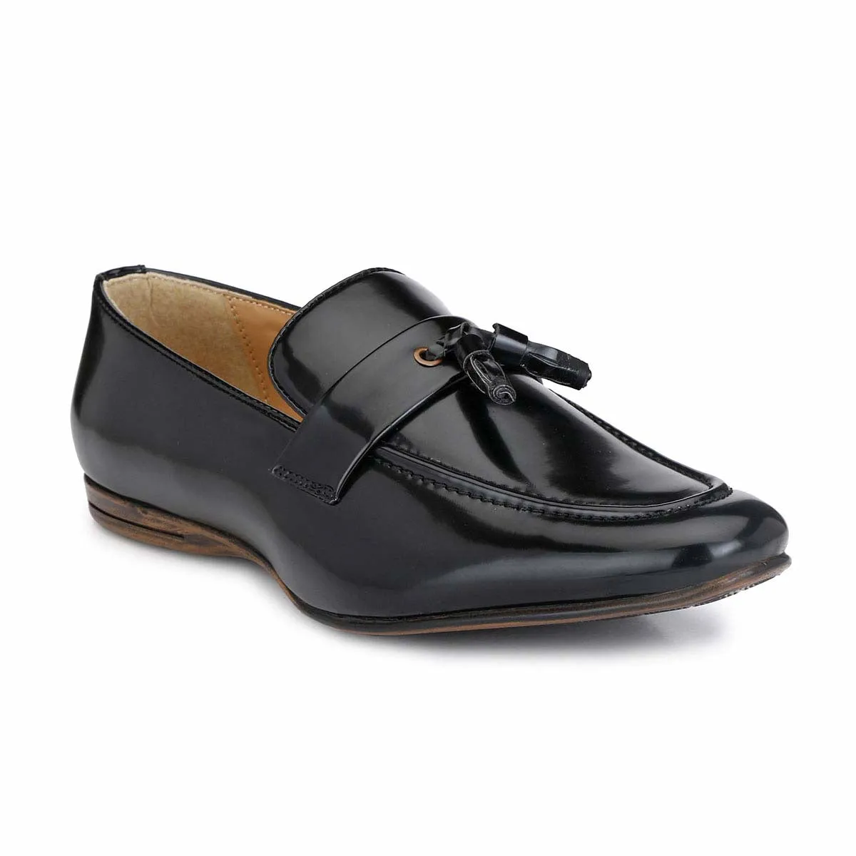 Black Loafers Pewter Loafers