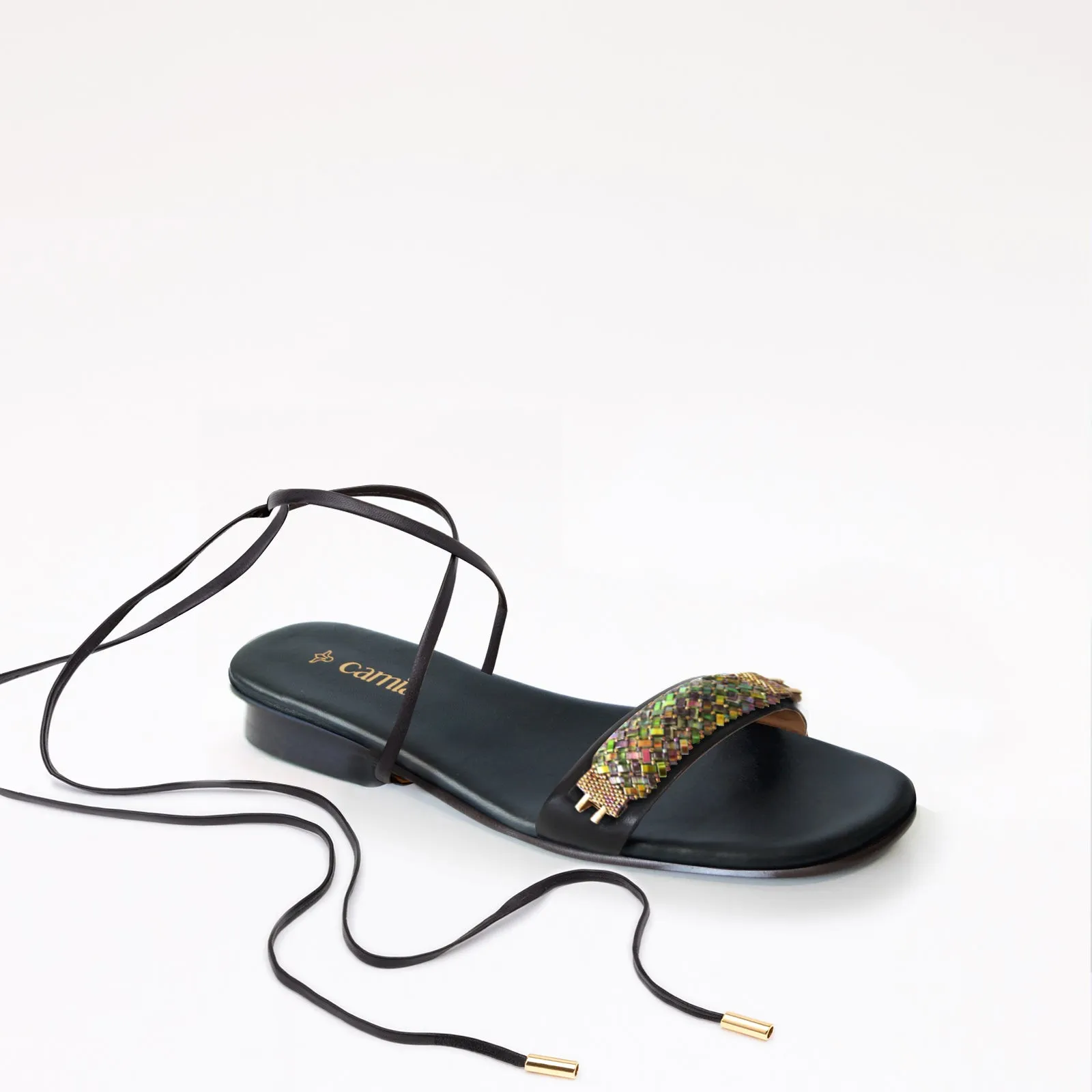 Black Swap Sandal Aqua Black Gladiator Shoes For Supination And Flat Feet