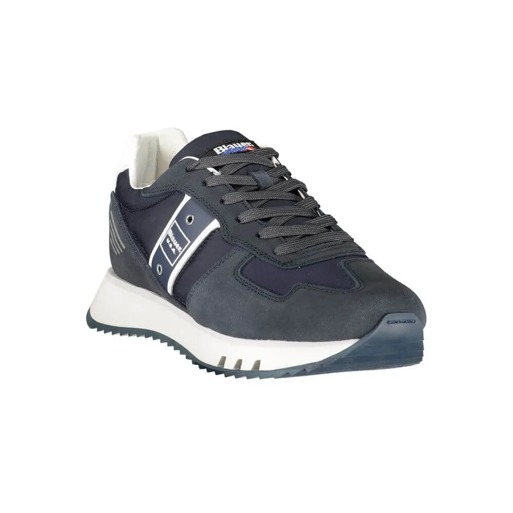 Ballet Shoes Sneakers Blauer Blue Leather Men Sneaker