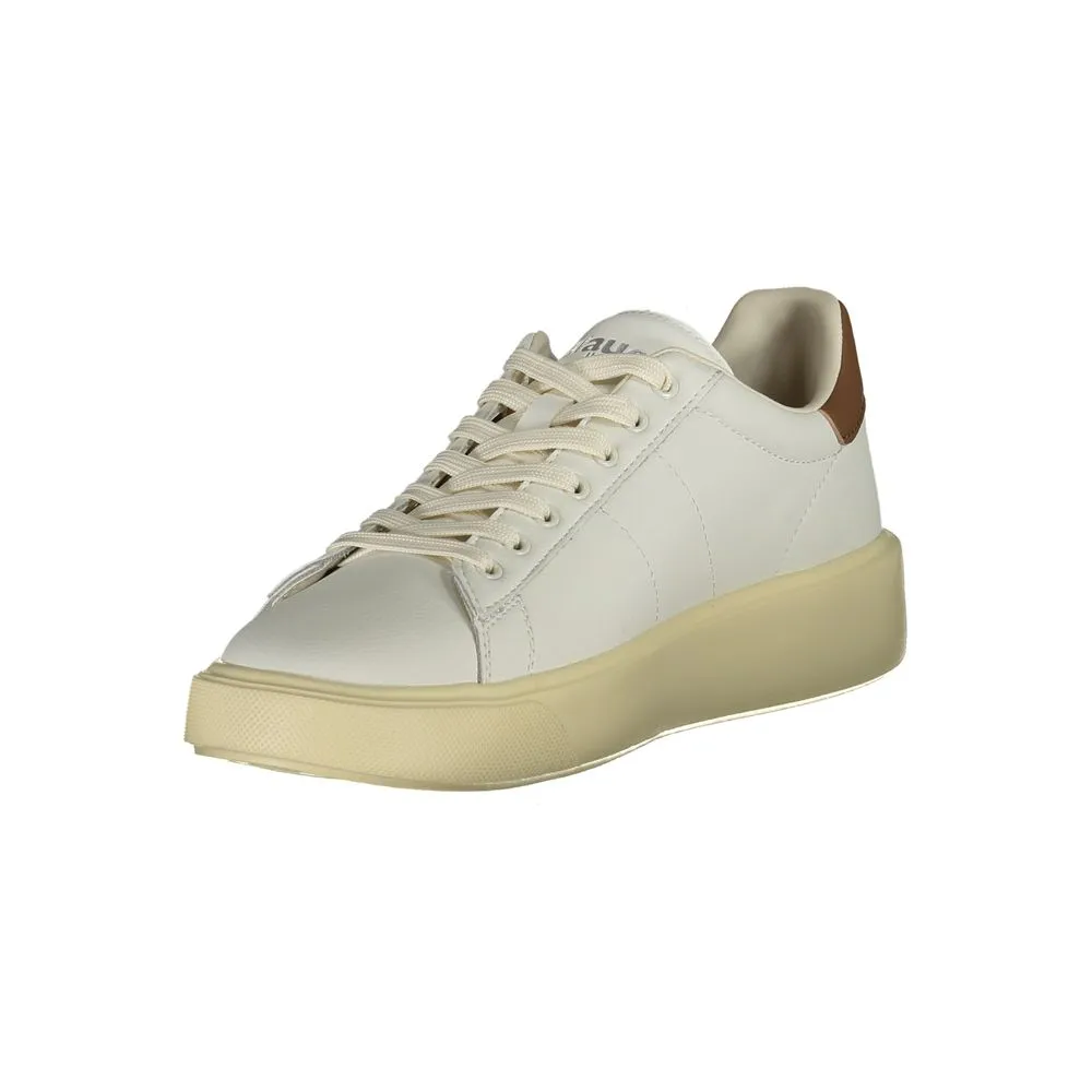 Blauer White Leather Men Sneaker Bata Shoes Casual