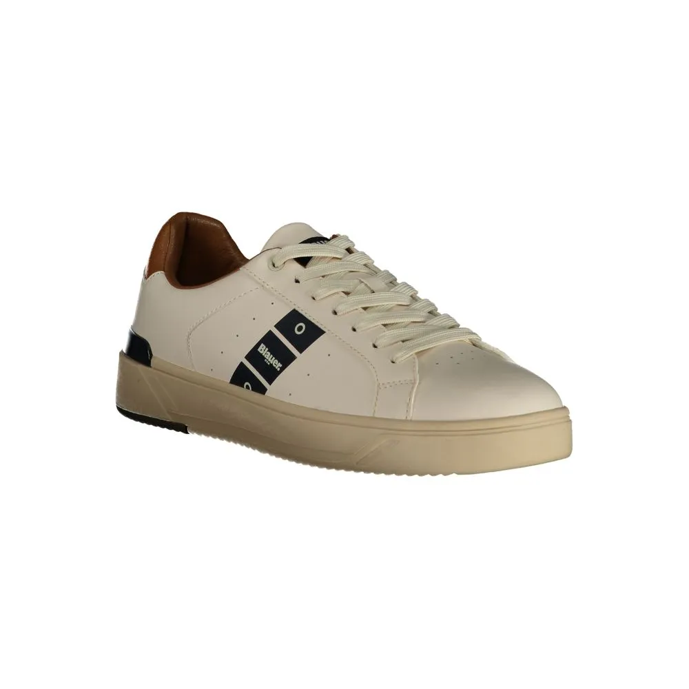 Java Casual Waterproof Shoe Blauer White Leather Men Sneaker
