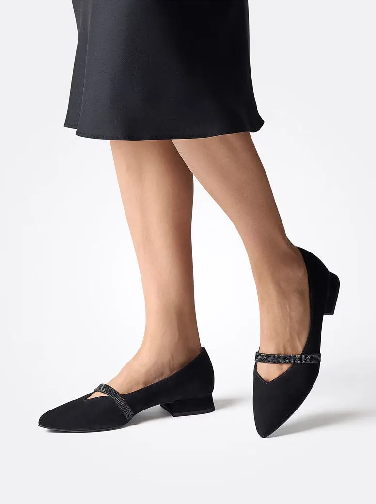 Dawn black suede Florsheim Loafers