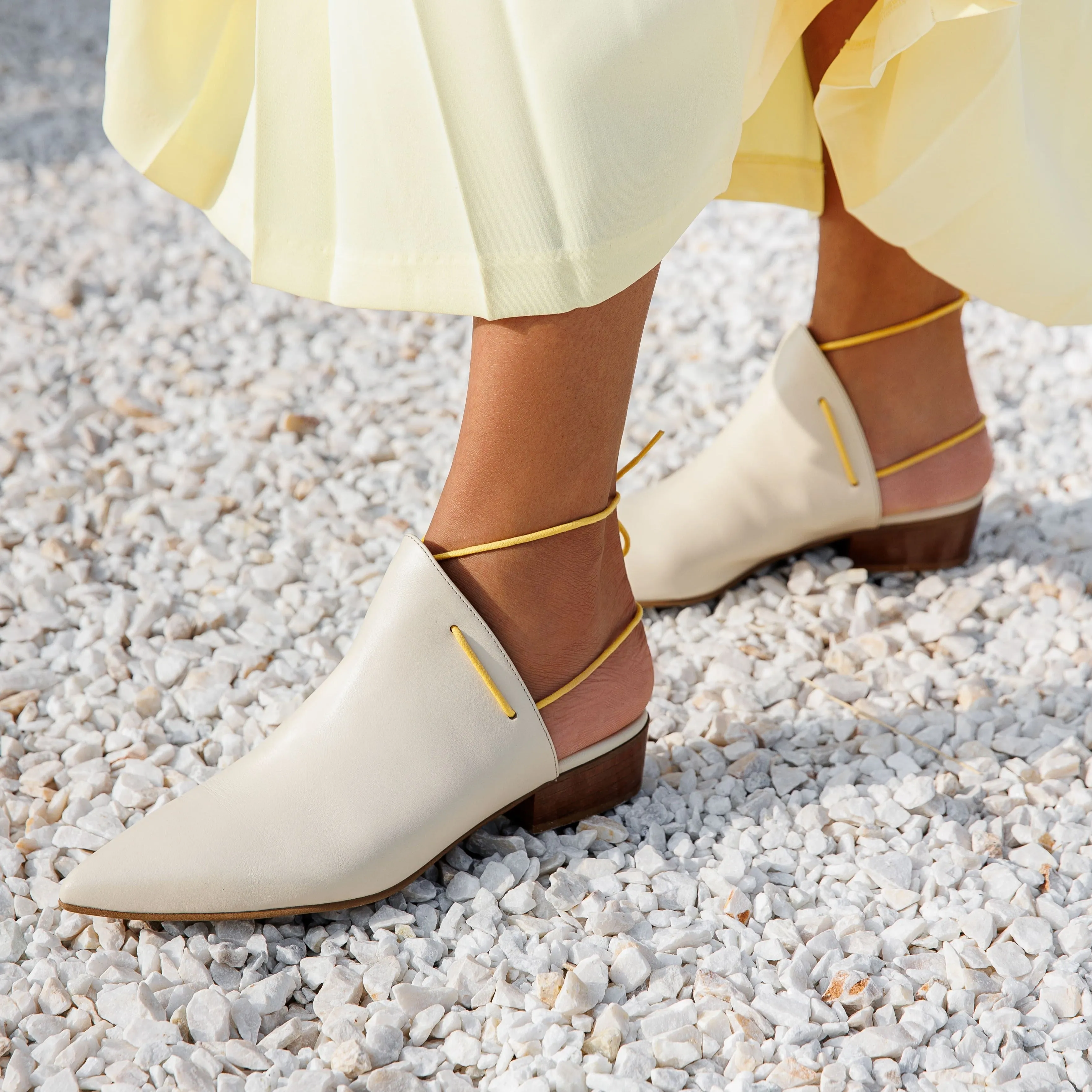 Nawa cream sandal Shoes Flats Oxfords