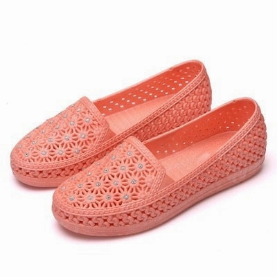 Flats Shoes Women Hollow Out Slip on Casual Summer Loafers Best Loafers For Business Casual