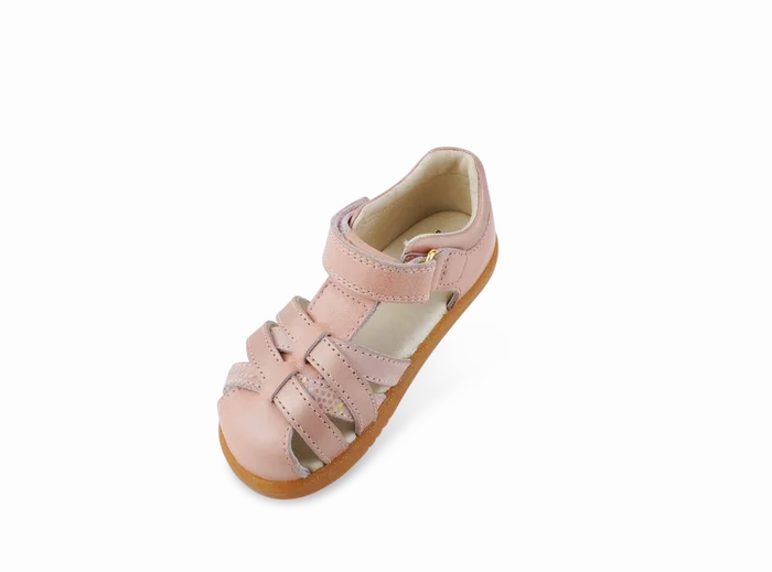 Bobux Iwalk Cross Jump Sandal - Dusk Pearl Rose Gold Doc Martens Sandals Flower