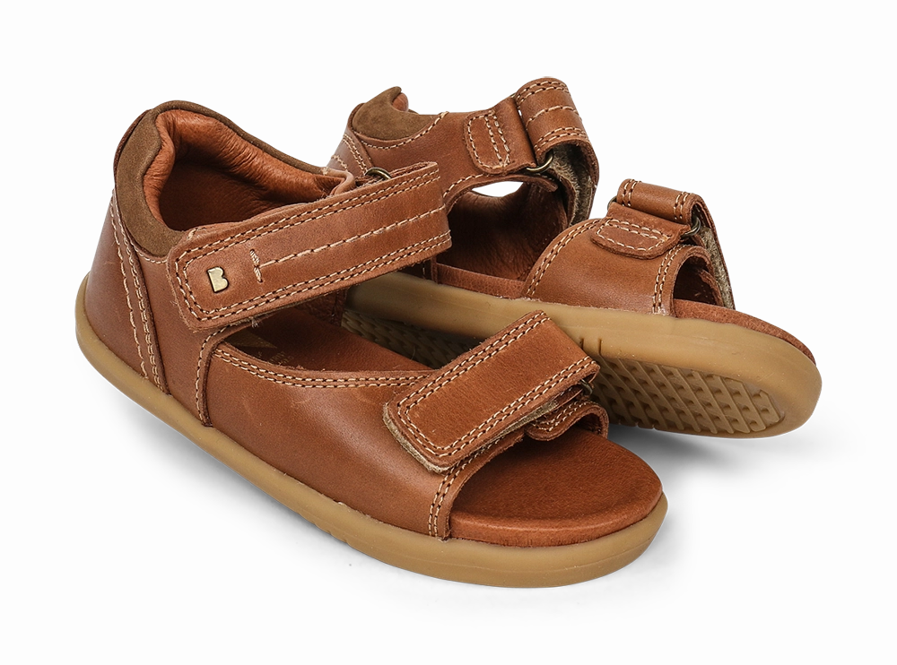 Bobux Iwalk Driftwood - Caramel Dressy Wedge Sandals