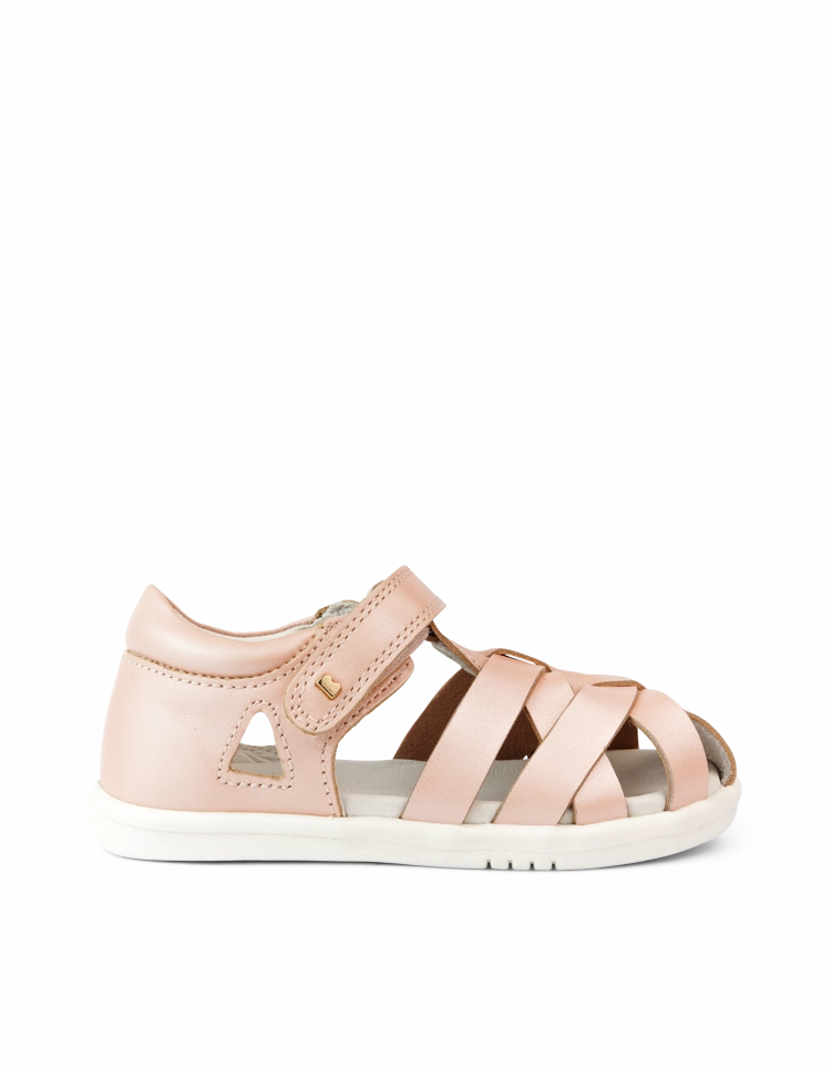 Bobux Iwalk Tropicana II Sandal - Seashell Shimmer Leather Closed Toe Sandals