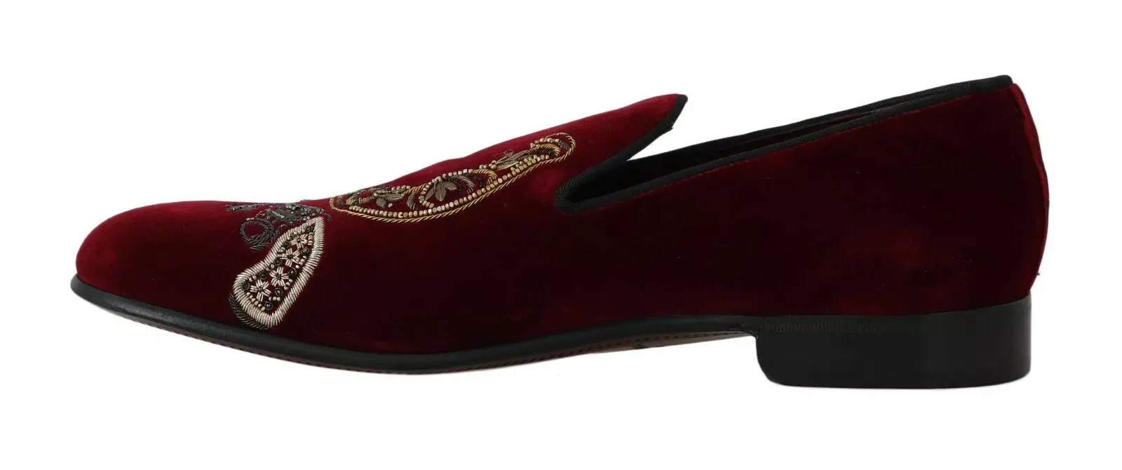 Original Loafers Bordeaux Velvet Loafers Gun Horseshoe Shoes
