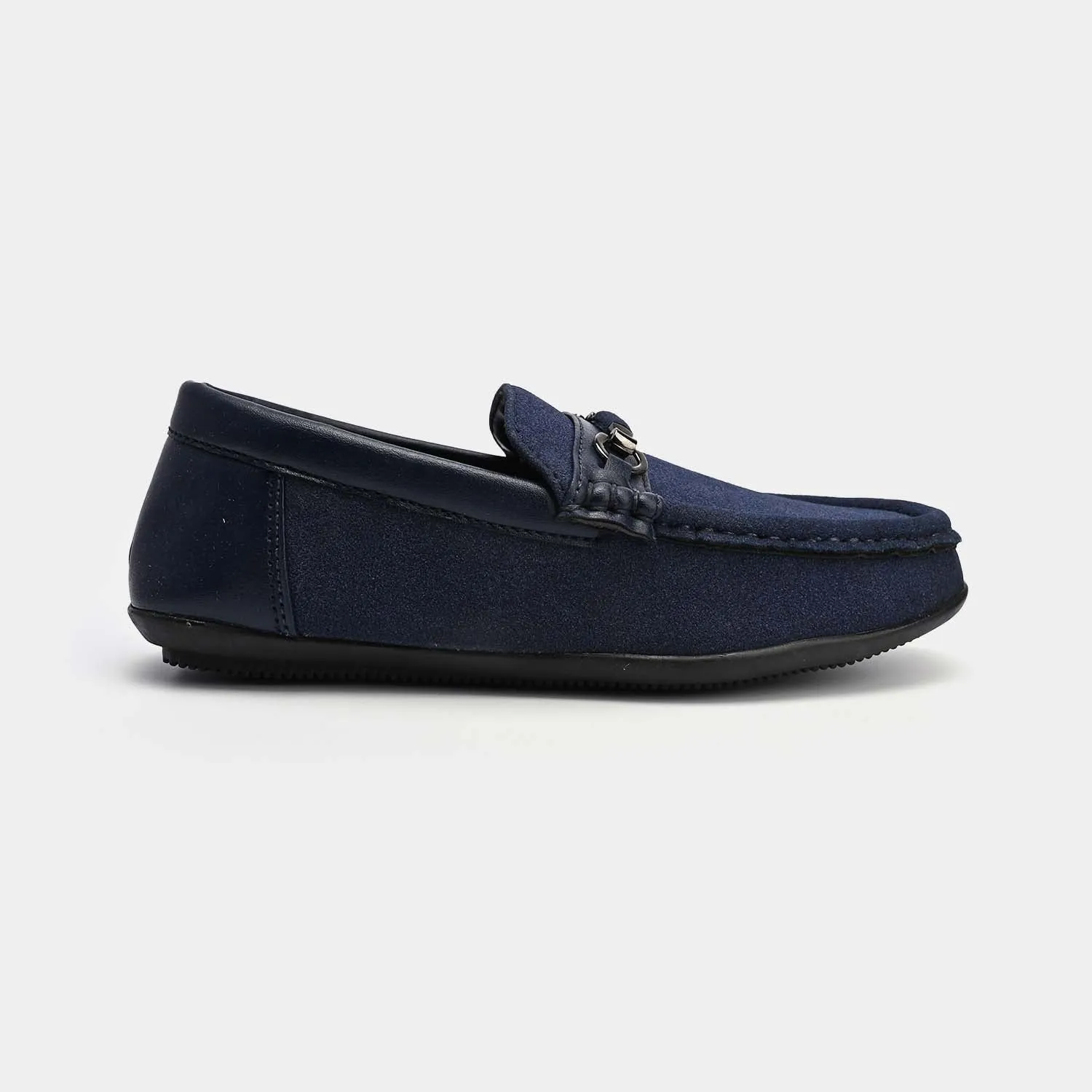 Boys Loafers 809-9-NAVY Monolith Lug-sole Loafers