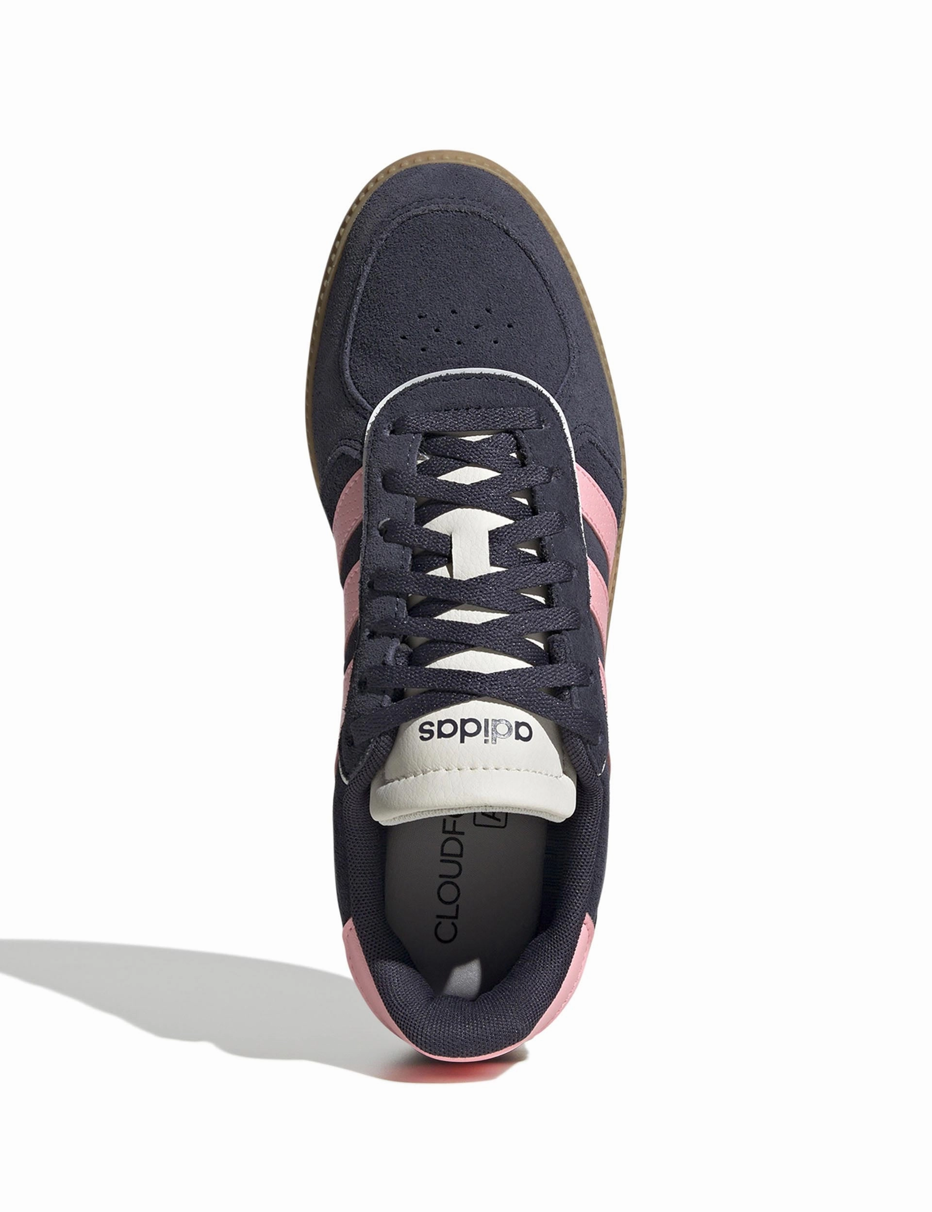 Adidas Hip Hop Shoes Breaknet Sleek Shoes - Shadow Navy/Pink Spark/Off White