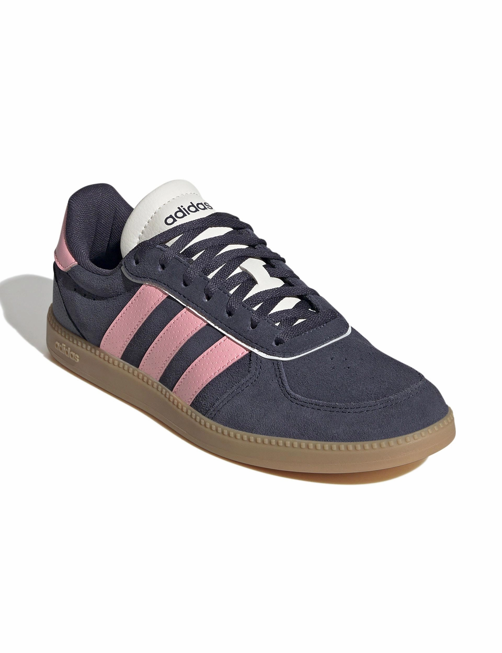 Breaknet Sleek Shoes - Shadow Navy/Pink Spark/Off White Yeezy Adidas Shoes