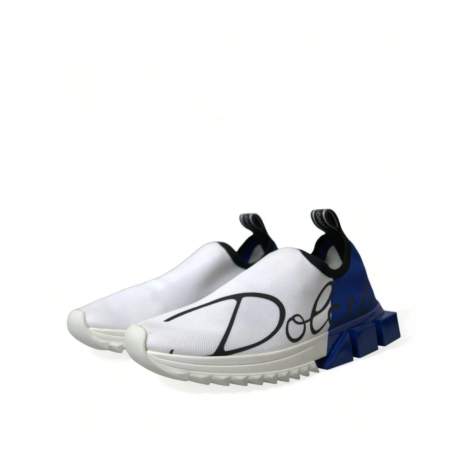 Dolce & Gabbana White Blue Sorrento Low Top Men Casual Sneakers Shoes Reebok Charge Sneakers