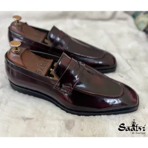 Penny Loafers Brushoff Lug Sole Platform Loafers