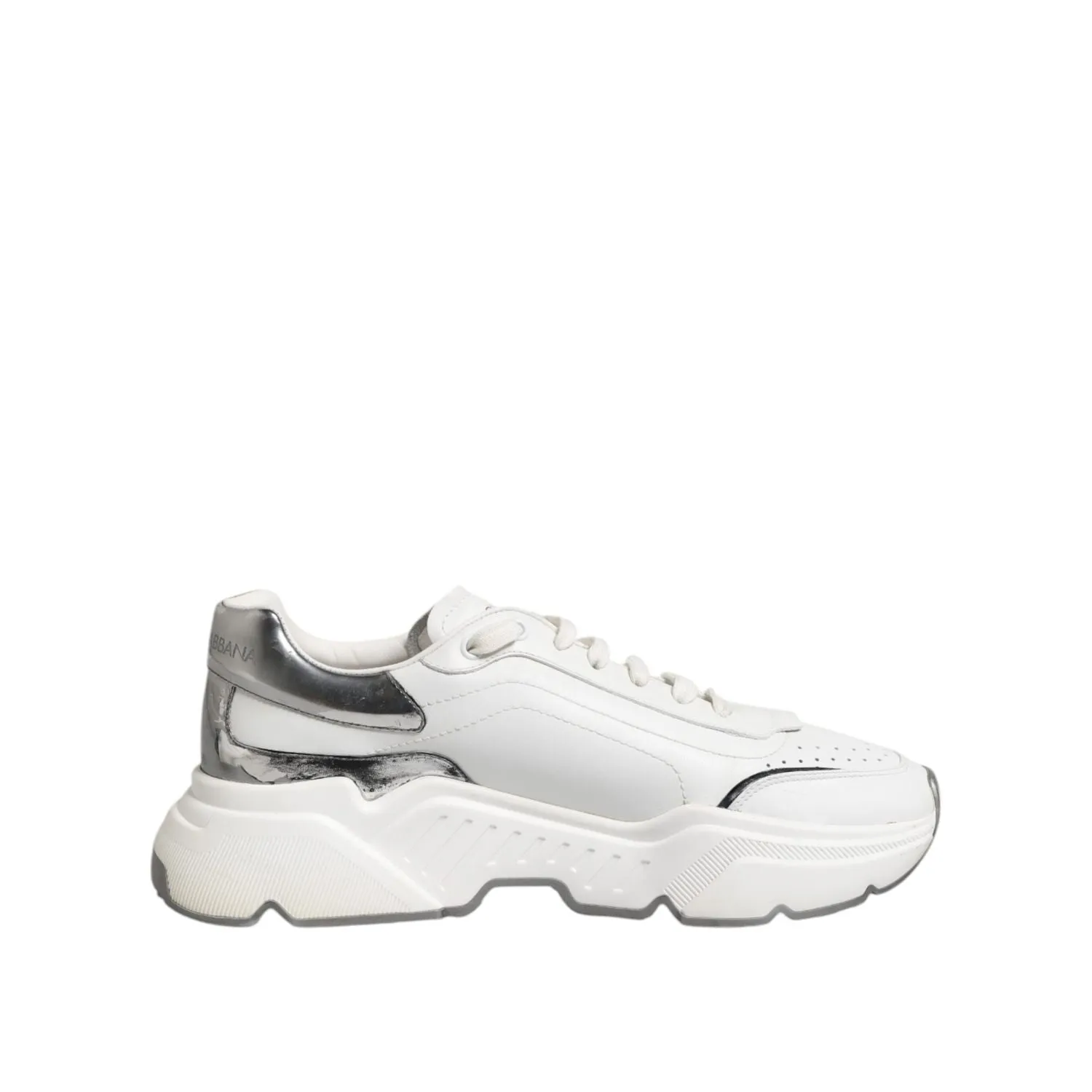 Dolce & Gabbana White Daymaster Leather Low Top Sneakers Shoes Jordan Shoes Sneakers