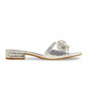 Quiet Slippers For Hardwood Silver Formal Slipper For Women FRS006