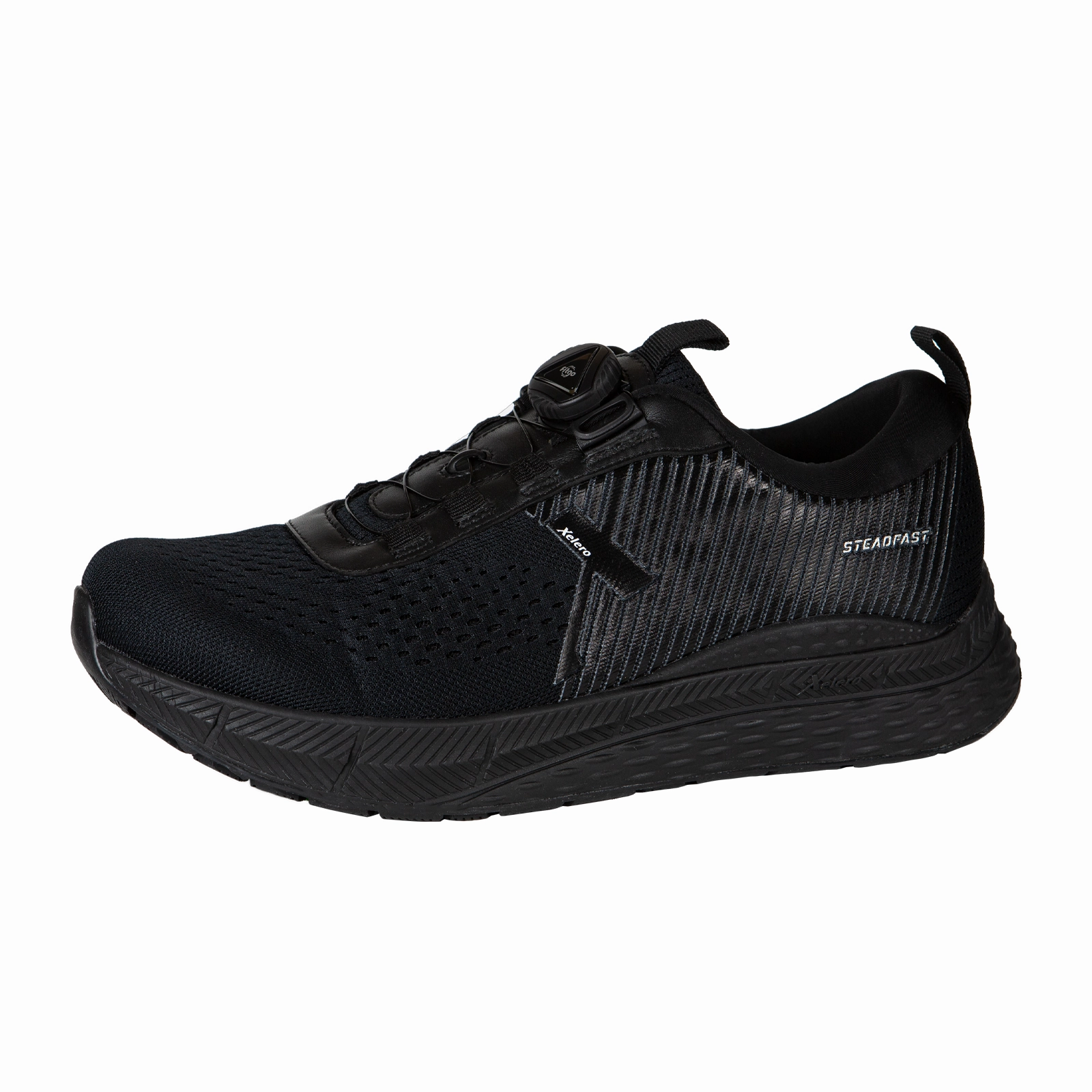Xelero Steadfast Walking Shoe (Men) - Black FitGo