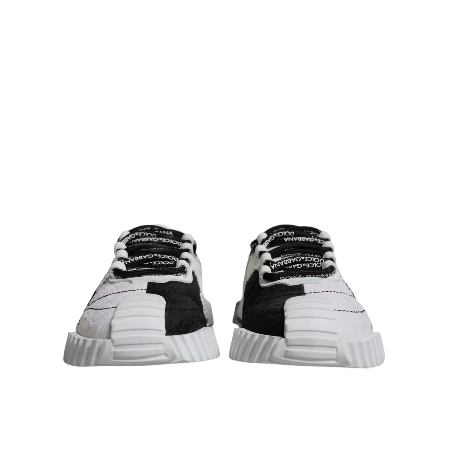 Alonzo Sneakers Dolce & Gabbana White Black Low Top NS1 Sneakers Shoes