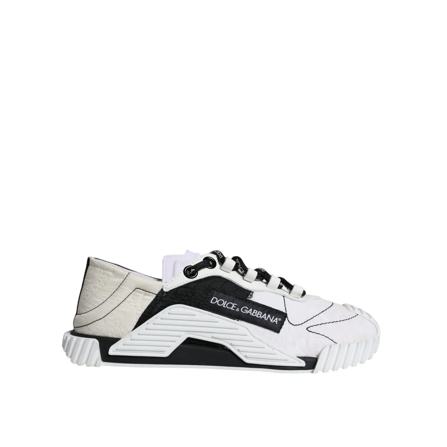 Silver Gola Sneakers Dolce & Gabbana White Black Low Top NS1 Sneakers Shoes