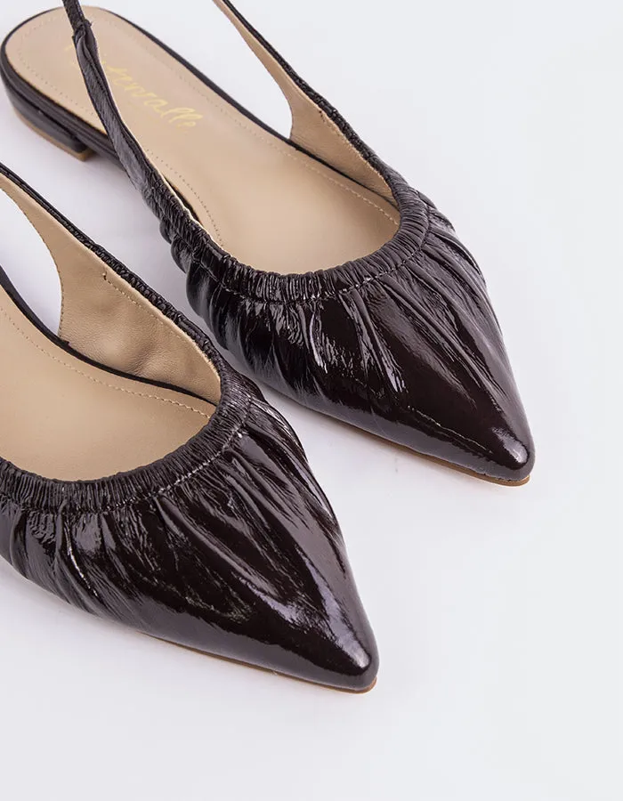 Natural Flat Shoes Fransy Brown Leather