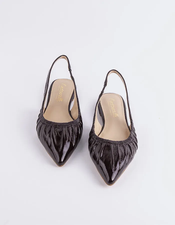 Fransy Brown Leather Chinese Laundry Flat Shoes