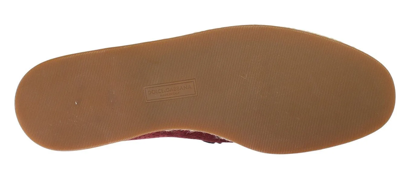 Ostrich Skin Loafers Bordeaux Leather Breathable Loafers