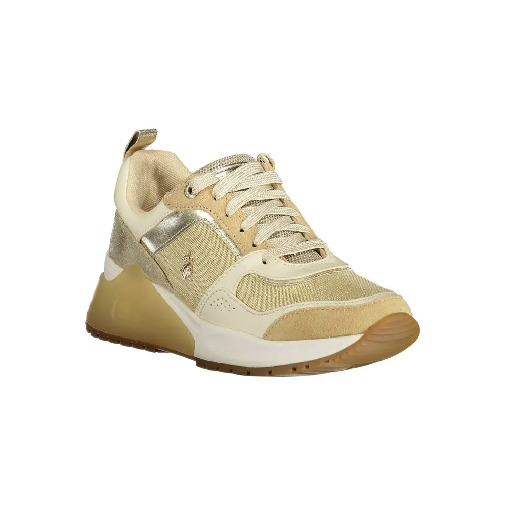 U.S. POLO ASSN. Gold Polyester Sneaker Sneakers True Religion