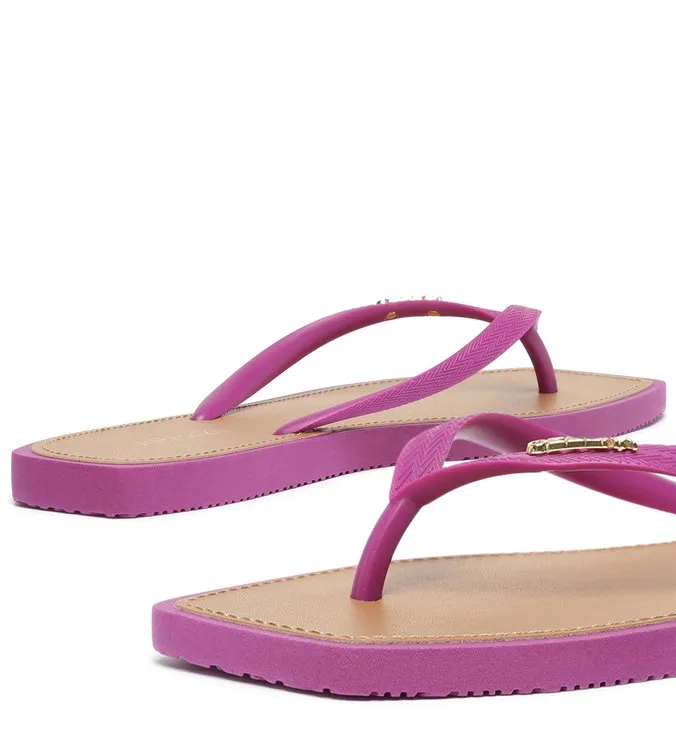 Brizza Square Toe Purple Toe Slipper Flat Shoes Suede