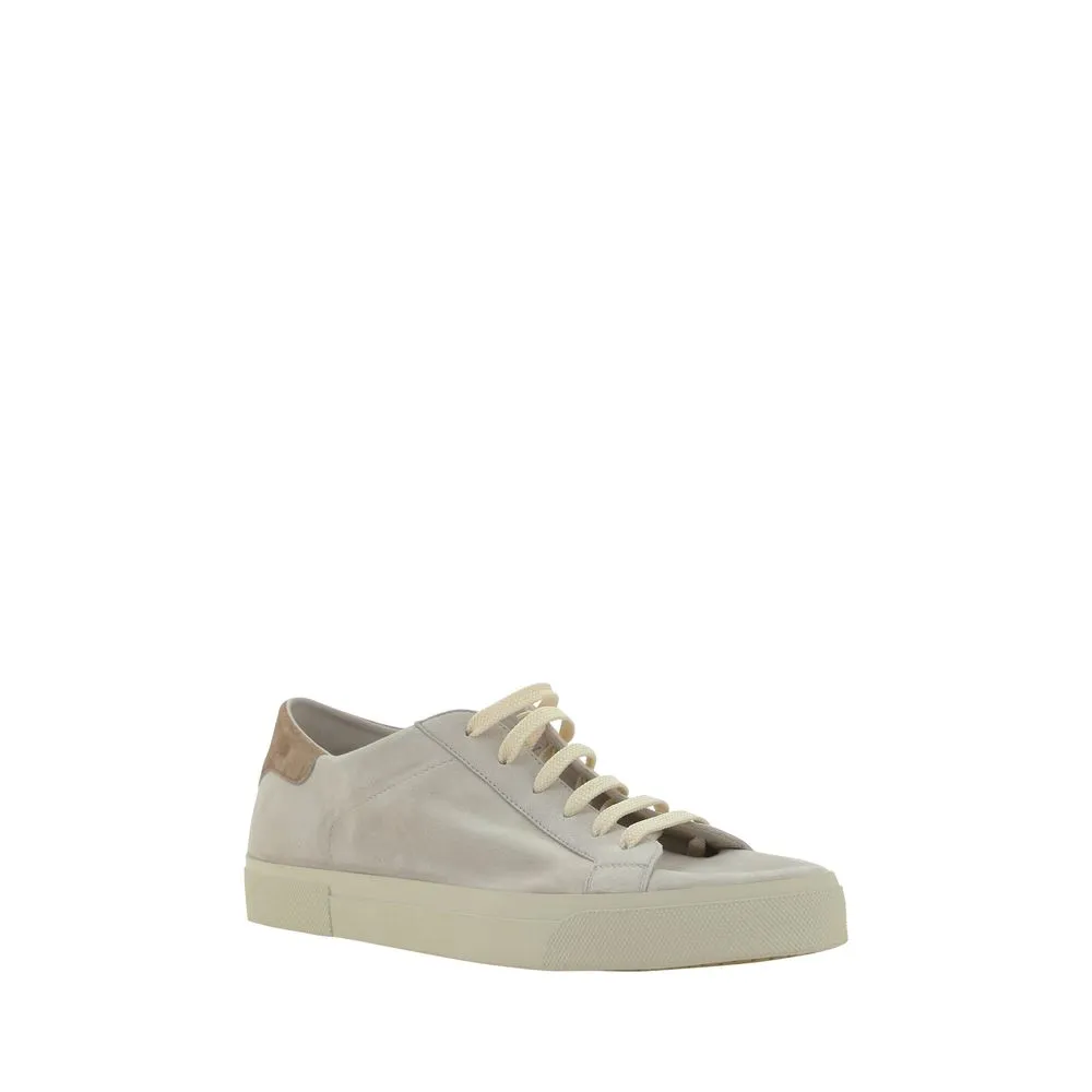 Naturalizer Shoes Sneakers Brunello Cucinelli Cream White Leather Sneakers