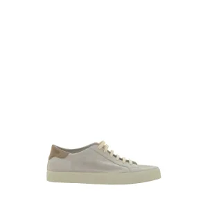 Skinny Jeans With Sneakers Brunello Cucinelli Cream White Leather Sneakers