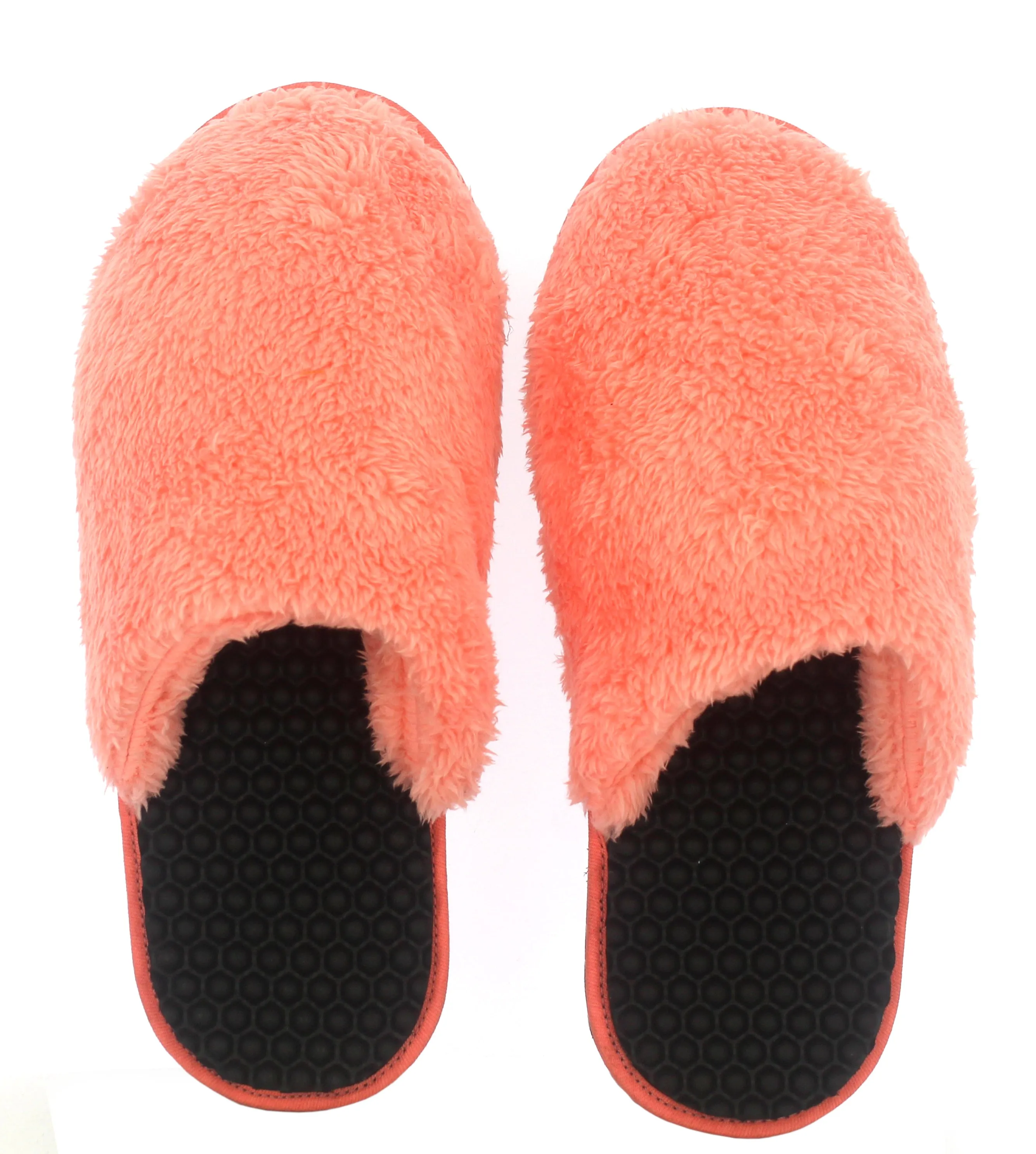 Fanning Flip Flops Size 9 Bumpers massage slippers //  Black & Pink