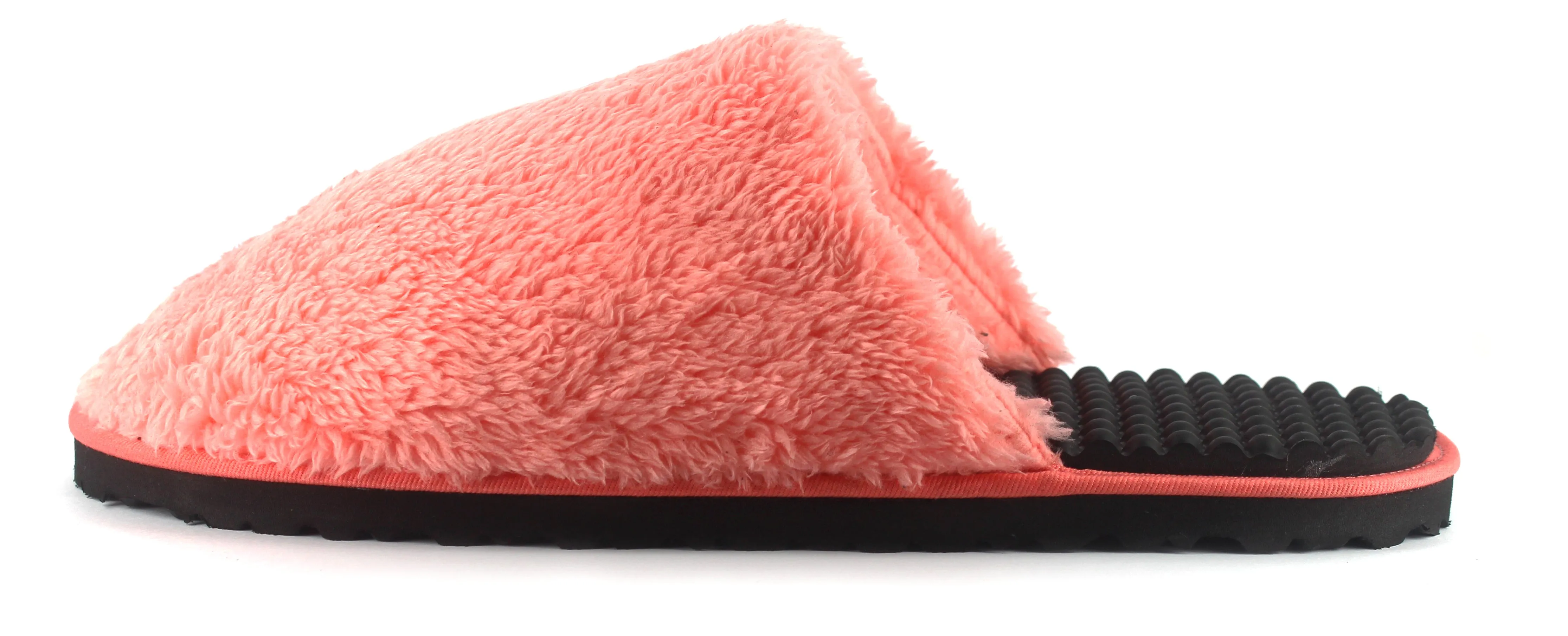 Bumpers massage slippers //  Black & Pink The Flip Flop Shop