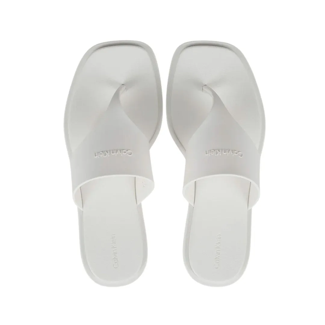 Calvin Klein Toe Post Beach Slippers Women - OFFWHT Barre Slippers