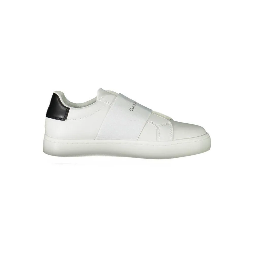 Slacks With Sneakers Calvin Klein White Polyester Sneaker