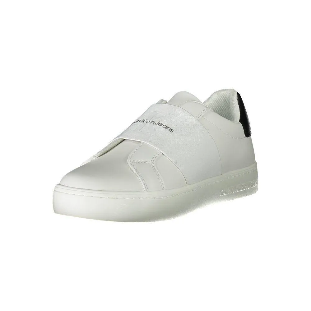 Sneakers Dupe Calvin Klein White Polyester Sneaker