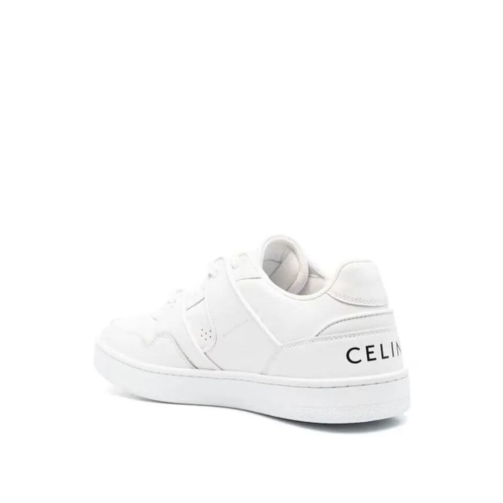 Celine White Calfskin Low Top Sneakers Sneakers Outlet