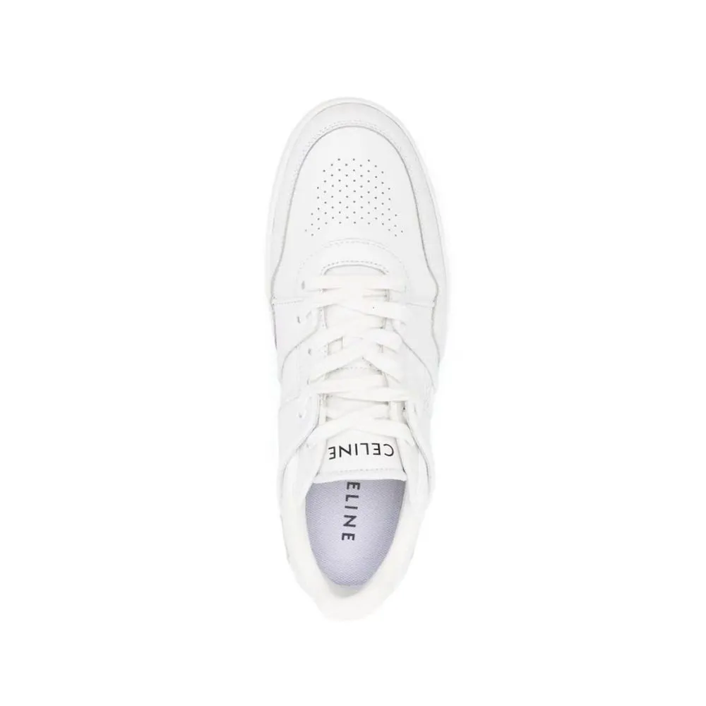 Celine White Calfskin Low Top Sneakers Yeezy Sneakers
