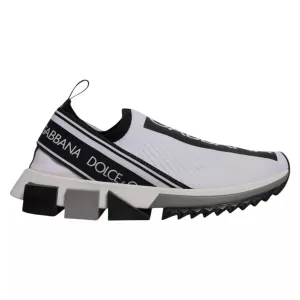 Chanel Sneakers Neiman Marcus Dolce & Gabbana White Black Slip On Sorrento Sneakers Shoes