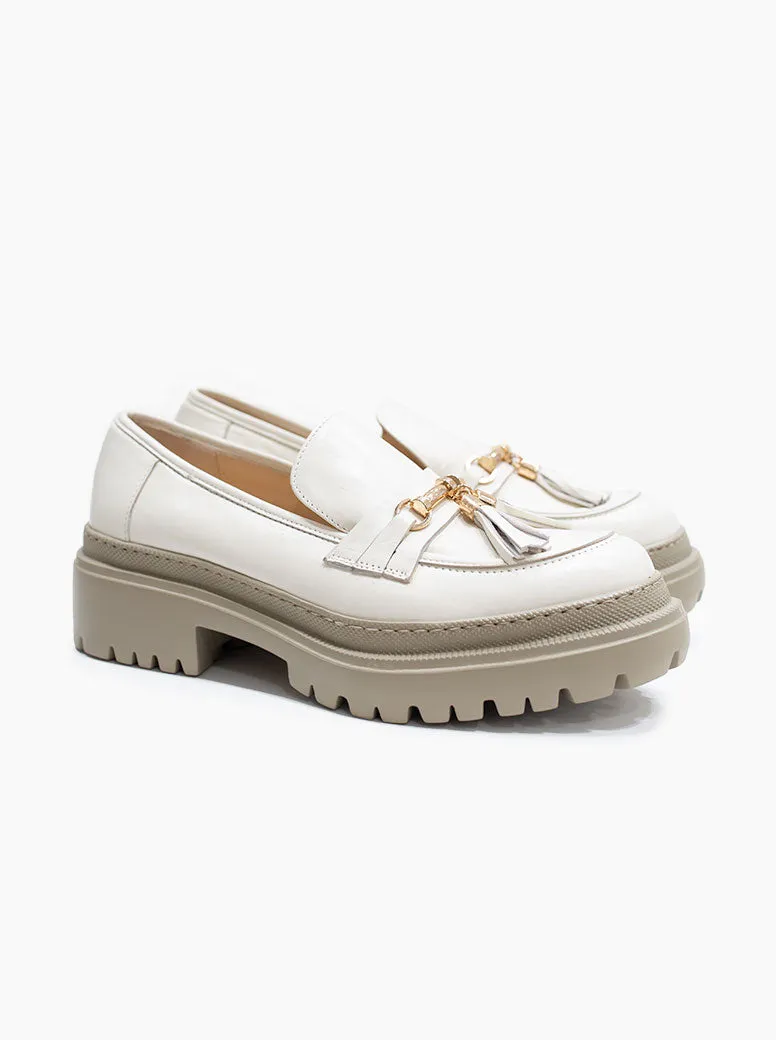 Black And White Loafers Charlie ivory