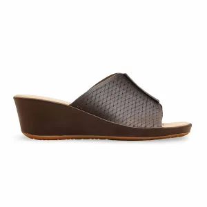 Milano Slippers Coffee Formal Slipper For Women PU0621