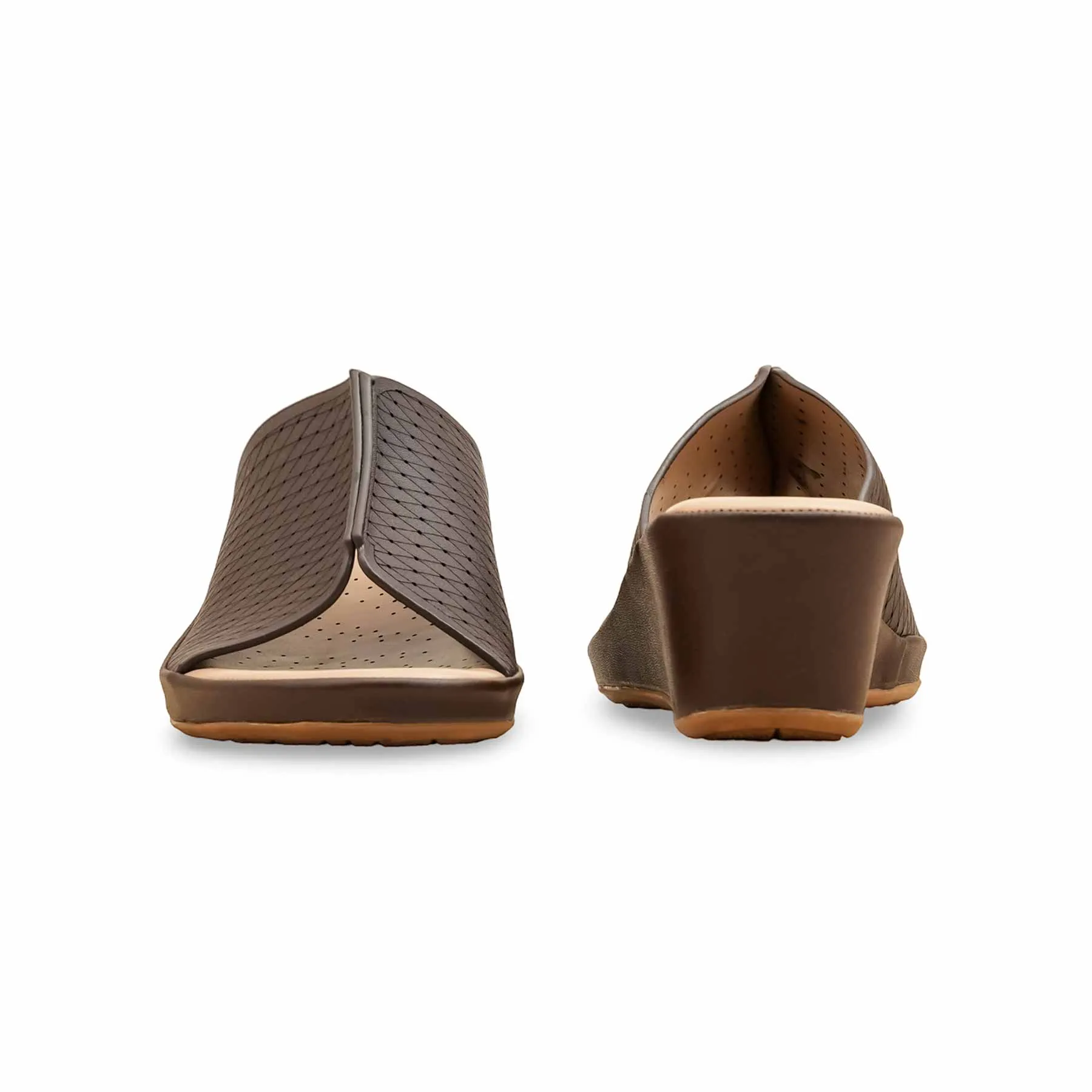 Yankee Slides Coffee Formal Slipper For Women PU0621