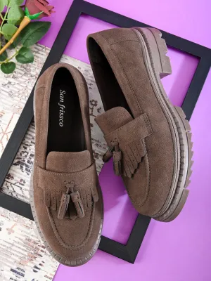 Chloe Women Brown Chunky Loafers Loafers Monogram